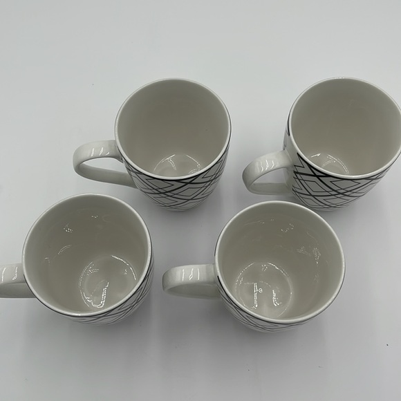 Dover & York 4 Geometric Coffee Mugs - Picture 2 of 3